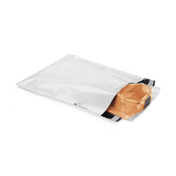 Pochette plastique opaque recyclé Super RAJA - Pochette blanche 26x40 cm - 4