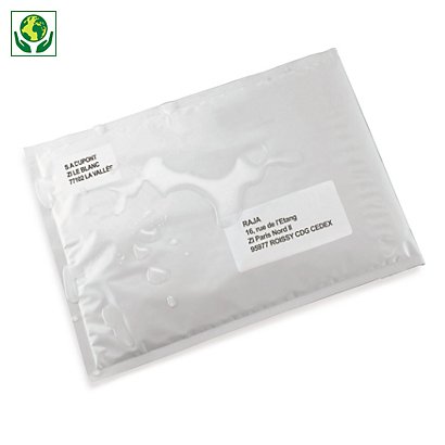 Pochette plastique opaque recyclé Super RAJA - Pochette blanche 26x40 cm - 1