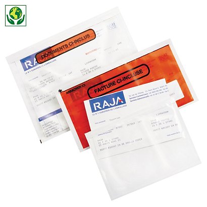 Pochette porte-documents adhésive facture ci-incluse RAJA Super - 1