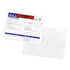 Pochette porte-documents adhésive RAJA Eco documents ci-inclus 225x165 mm, lot de 1000