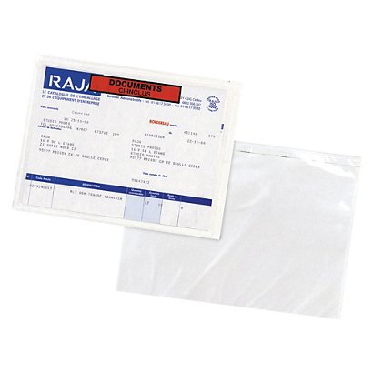 Pochette porte-documents adhésive RAJA Eco documents ci-inclus 225x165 mm, lot de 1000