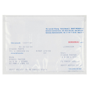 Pochette porte-documents adhésive transparente RAJA Eco 225x115 mm