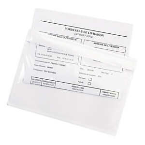 Pochette porte-documents adhésive transparente Super RAJA Pochette porte-documents adhésive transparente Super RAJA