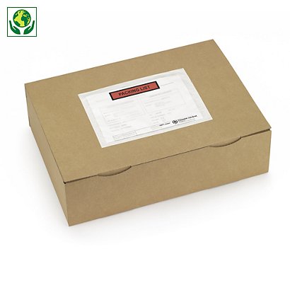 Pochette porte-documents en papier avec message RAJA - 1