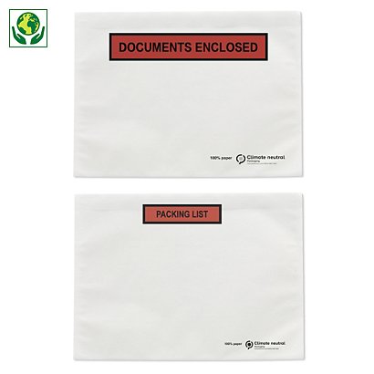 Pochette porte-documents en papier Raja avec impression - 1