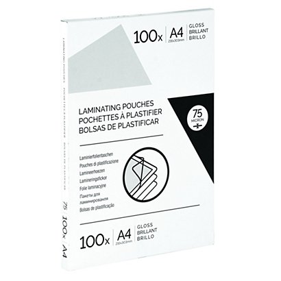 Pochettes de plastification A5 -2 x 75 microns - Boîte de 100