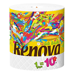 Poetsdoek Renovagreen, rol van 240 vellen Poetsdoek Renovagreen, rol van 240 vellen