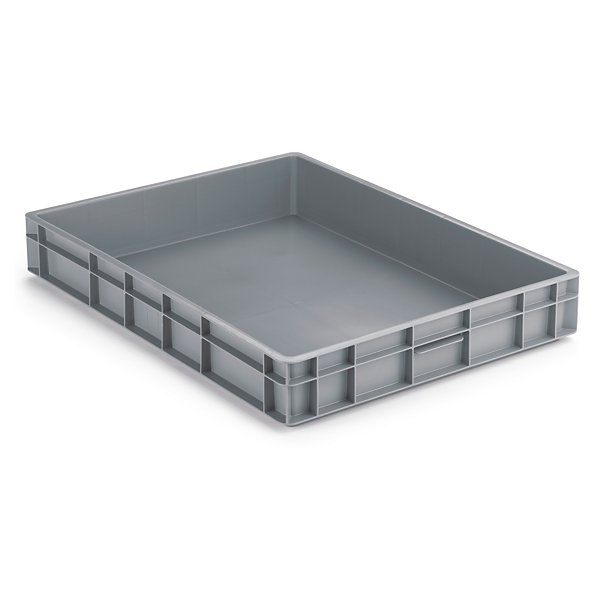Pojemnik plastikowy z uchwytami otwartymi 600x400x320 mm,  60 l - 2