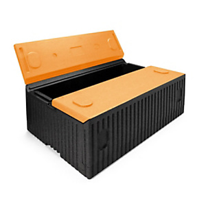 POLIBOX Contenitore isotermico pieghevole X-FOLD BOX, Polipropilene espanso, Capacità 34 l, Nero/Arancio POLIBOX Contenitore isotermico pieghevole X-FOLD BOX, Polipropilene espanso, Capacità 34 l, Nero/Arancio