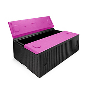 POLIBOX Contenitore isotermico pieghevole X-FOLD BOX, Polipropilene espanso, Capacità 34 l, Nero/Magenta POLIBOX Contenitore isotermico pieghevole X-FOLD BOX, Polipropilene espanso, Capacità 34 l, Nero/Magenta