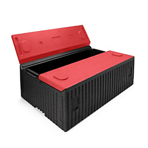 POLIBOX Contenitore isotermico pieghevole X-FOLD BOX, Polipropilene espanso, Capacità 34 l, Nero/Rosso POLIBOX Contenitore isotermico pieghevole X-FOLD BOX, Polipropilene espanso, Capacità 34 l, Nero/Rosso