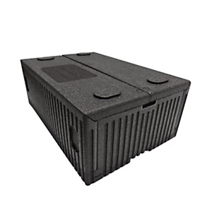 POLIBOX Contenitore isotermico pieghevole X-FOLD BOX, Polipropilene espanso, Capacità 34 l, Nero POLIBOX Contenitore isotermico pieghevole X-FOLD BOX, Polipropilene espanso, Capacità 34 l, Nero