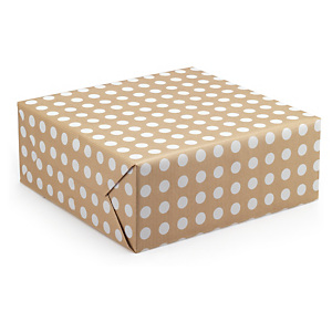 Polka dot Kraft wrapping paper Polka dot Kraft wrapping paper
