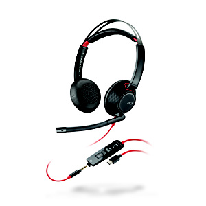 Poly Blackwire 5220 USB-C - Casque Jack et filaire Stéréo - Noir Poly Blackwire 5220 USB-C - Casque Jack et filaire Stéréo - Noir