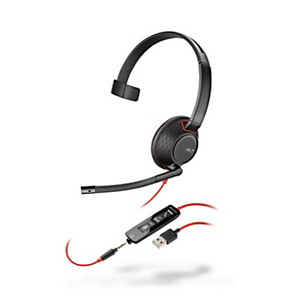 POLY Cuffie a filo mono Blackwire 5210, Nero POLY Cuffie a filo mono Blackwire 5210, Nero