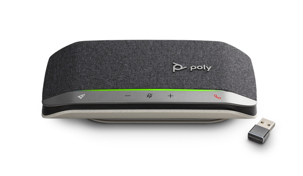 Poly Sync 20 + - Micro et haut-parleur USB Bluetooth pour audio conférence - Noir