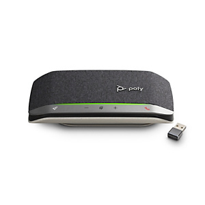 Poly Sync 20 + - Micro et haut-parleur USB Bluetooth pour audio conférence - Noir