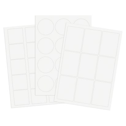 Polyester-Präsentations-Etiketten transparent, permanent klebend, 99,1 x 38,1 mm - 1