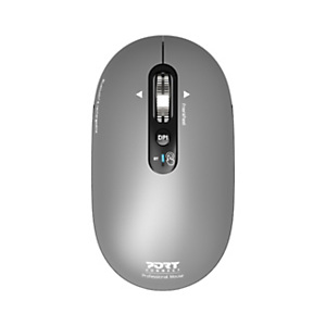 Port Connect Souris sans fil Bluetooth rechargeable ambidextre USB-C Pure - Clic silencieux et molette FreeWheel - Grise Port Connect Souris sans fil Bluetooth rechargeable ambidextre USB-C Pure - Clic silencieux et molette FreeWheel - Grise