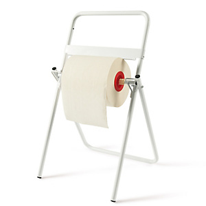 Porta bobina asciugatutto da terra - 40x44x80 cm - metallo - bianco - Perfetto Porta bobina asciugatutto da terra - 40x44x80 cm - metallo - bianco - Perfetto