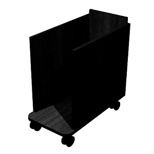 Porta CPU su ruote - cm 28,5 x 54 x 52,5 h. - Nero venato Porta CPU su ruote - cm 28,5 x 54 x 52,5 h. - Nero venato