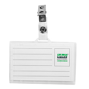Portabadge con clip - PVC semirigido - 9x5,6 cm - Lebez Portabadge con clip - PVC semirigido - 9x5,6 cm - Lebez