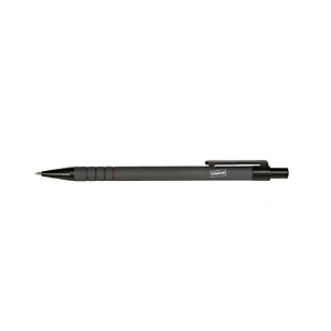 Portaminas, mina HB de 0,5 mm, cuerpo gris con grip Portaminas, mina HB de 0,5 mm, cuerpo gris con grip