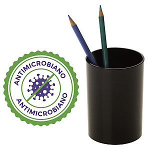 Portapenne antimicrobico, Nero opaco Portapenne antimicrobico, Nero opaco