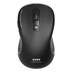 PORTDESIGNS Port Designs 910010, Ambidextre, Optique, RF sans fil + Bluetooth, 2400 DPI, Noir PORTDESIGNS Port Designs 910010, Ambidextre, Optique, RF sans fil + Bluetooth, 2400 DPI, Noir