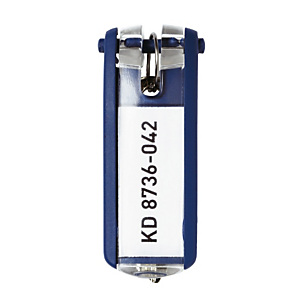Porte-clés Durable bleus, lot de 6 Porte-clés Durable bleus, lot de 6