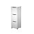 Portes serrure à clé pour casier de bureau individuel Flex'Office 3 cases - Blanc - 3