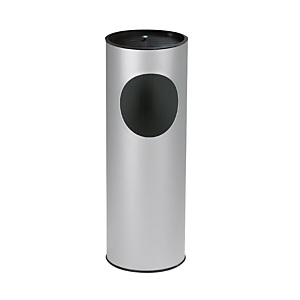 Posacenere gettacarta, Capacità 18 litri, Grigio Posacenere gettacarta, Capacità 18 litri, Grigio