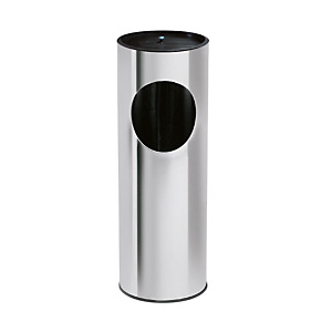 Posacenere gettacarta, Capacità 18 litri, Inox Posacenere gettacarta, Capacità 18 litri, Inox