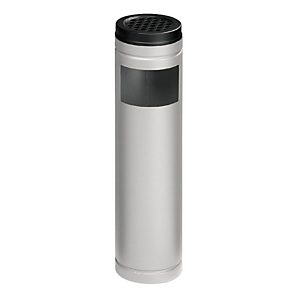 Posacenere gettacarta, Capacità 6 litri, Grigio Posacenere gettacarta, Capacità 6 litri, Grigio