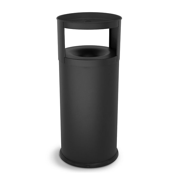 Posacenere gettacarte autoestinguente grigio 25 x 80 cm capacità 25 litri - 2