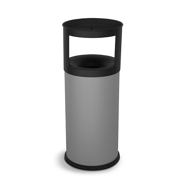 Posacenere gettacarte autoestinguente grigio 25 x 80 cm capacità 25 litri - 3