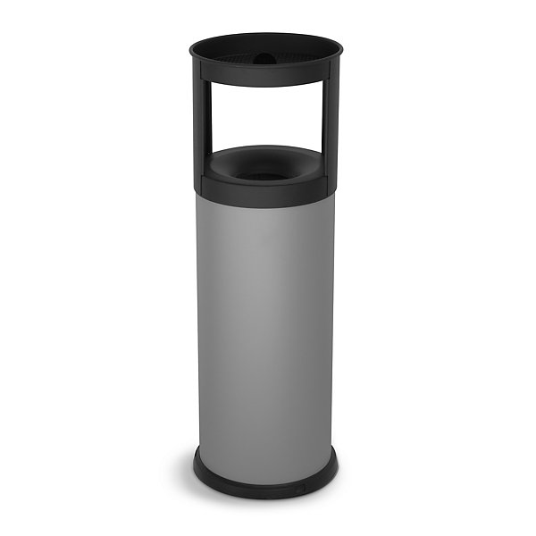 Posacenere gettacarte autoestinguente grigio 25 x 80 cm capacità 25 litri - 5