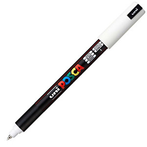 POSCA Posca PC-1MR Marcador de pintura, punta ojival, 0,7 mm, Blanco