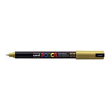 POSCA Posca PC-1MR Marcador de pintura, punta ojival, 0,7 mm, Oro POSCA Posca PC-1MR Marcador de pintura, punta ojival, 0,7 mm, Oro