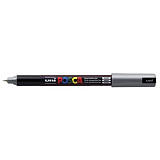 POSCA Posca PC-1MR Marcador de pintura, punta ojival, 0,7 mm, Plata POSCA Posca PC-1MR Marcador de pintura, punta ojival, 0,7 mm, Plata