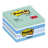 Post-it® 2028-B Notas Adhesivas Cubo 76 x 76 mm, Azul Acuarela Surtidos, 450 hojas Post-it® 2028-B Notas Adhesivas Cubo 76 x 76 mm, Azul Acuarela Surtidos, 450 hojas
