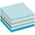 Post-it® 2028-B Notas Adhesivas Cubo 76 x 76 mm, Azul Acuarela Surtidos, 450 hojas - 4