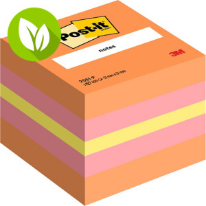 Post-it® 2051-P Notas Adhesivas Cubo 51 x 51 mm, Rosas Surtidos, 400 hojas