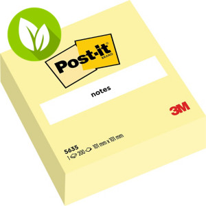 Post-it® 5635 Canary Yellow™ Notas Adhesivas Cubo 100 x 100 mm, amarillo canario, 200 hojas