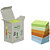 Post-it® 653-1GB Notas Adhesivas Recicladas Bloques 38 x 51 mm, Colores Surtidos Pastel, 6 Bloques, 100 hojas - 1
