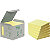 Post-it® 654-1B Notas Adhesivas Recicladas Bloques 76 x 76 mm, Amarillo Pastel, 100 hojas - 1