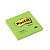Post-it® 654-NG Notas Adhesivas Bloques 76 x 76 mm, Verde Neón, 100 hojas - 1