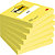 Post-it® 654-NY Notas Adhesivas Bloques 76 x 76 mm, Amarillo Neón, bloc de 100 hojas - 1