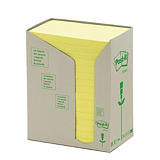 Post-it® 655-1T Notas Adhesivas Recicladas Bloques 76 x 127 mm, Amarillo Pastel, 100 hojas Post-it® 655-1T Notas Adhesivas Recicladas Bloques 76 x 127 mm, Amarillo Pastel, 100 hojas