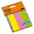 POST-IT Autocollants de taille moyenne 25 x 76 mm assorties fluo couleurs - 671-3 - 2 paquets de 3 blocs x 100 - 1